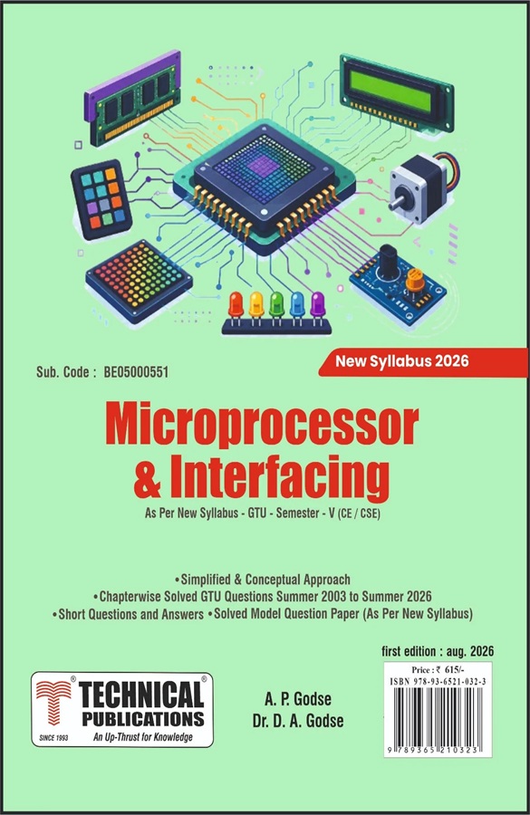Microprocessor and Interfacing- Technical Publication