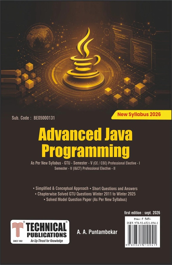 Advanced Java Programming- Technical