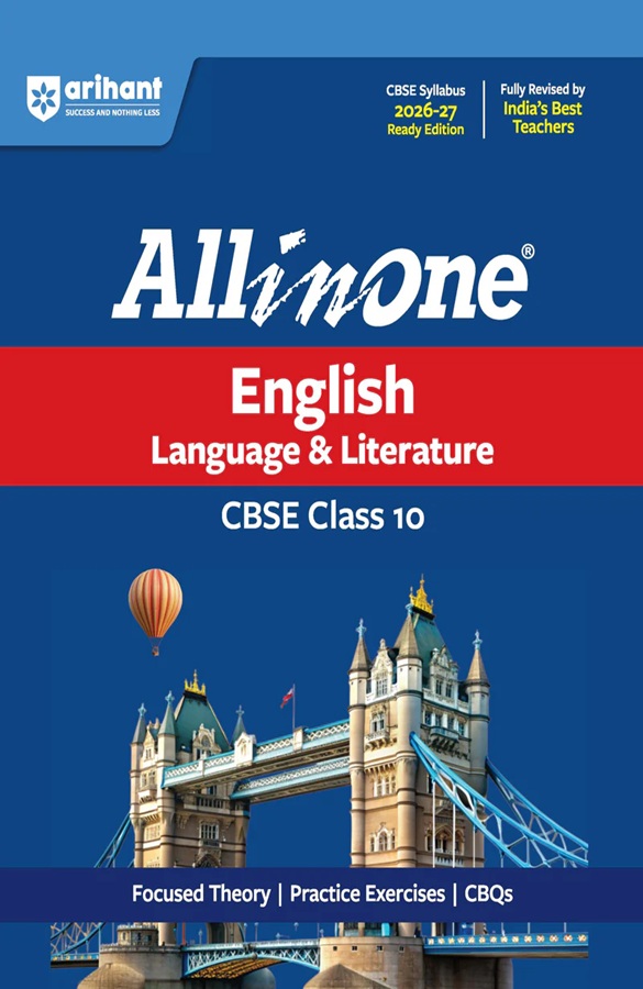 All in One English Language & Literature Class 10 for CBSE Exam 2026-27 | NCERT Based Complete Theory, Practice Exercises, CBQs, A-R, Sample Papers & Mind Maps | Revised Edition as per Latest Syllabus