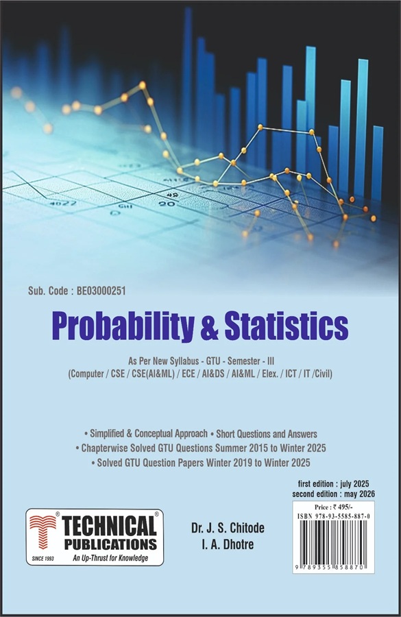 Probability & Statistics- Technical Publication