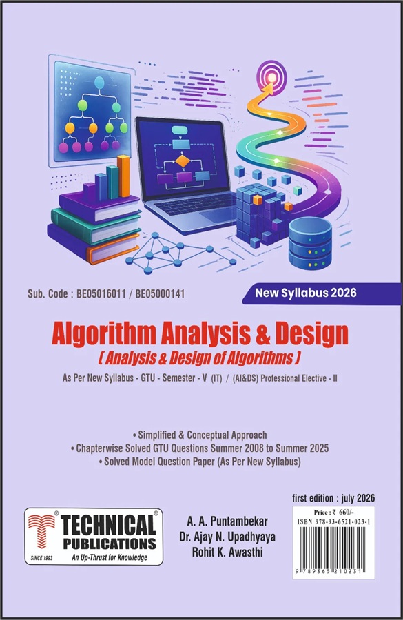 Algorithm Analysis and Design- Technical Publication